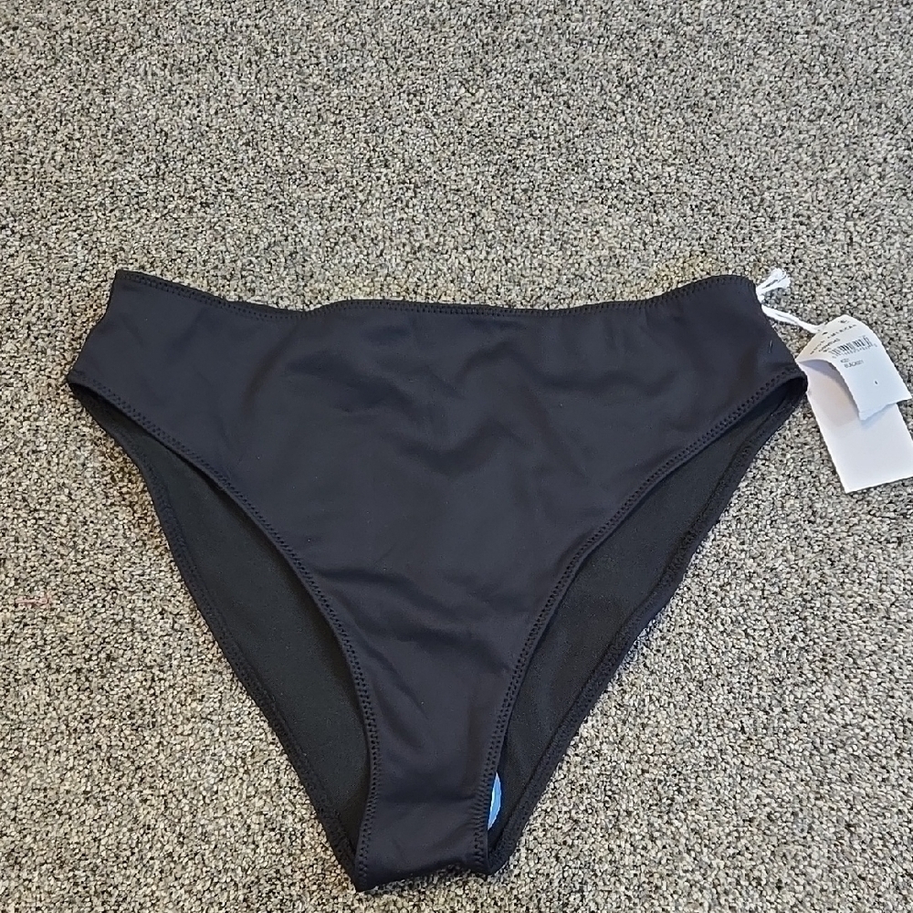 NWT Good American Women's Black Swim Bottom Sz 4/XL